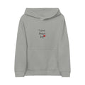 Kids Hoodie — 'Love Peace Joy' Embroidered Heart Sweatshirt