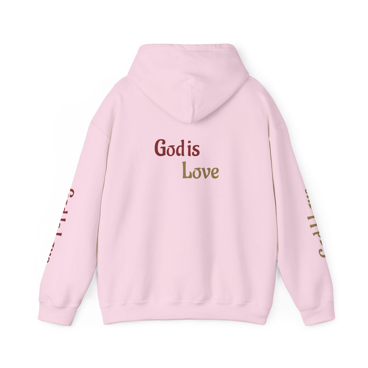 God Is Love Hoodie — Inspirational Christian Sweatshirt with Script Text