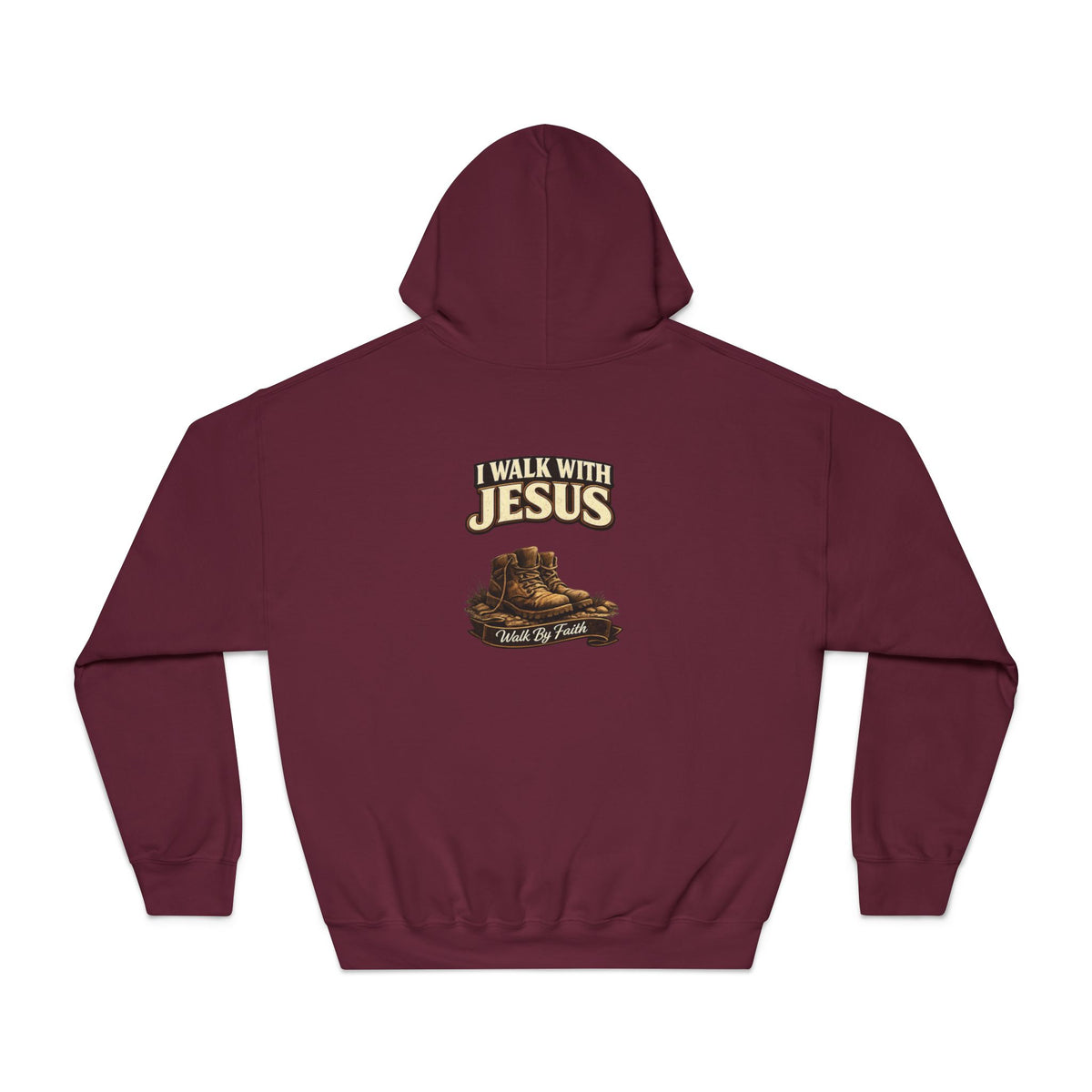 I Walk with Jesus Hoodie — Christian Faith Sweatshirt