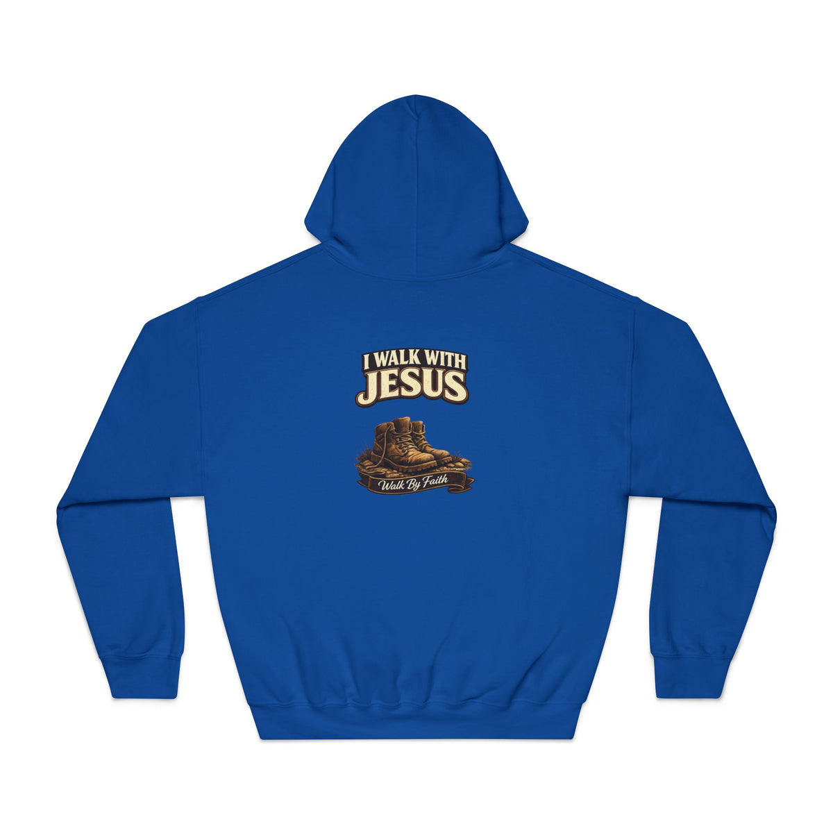 I Walk with Jesus Hoodie — Christian Faith Sweatshirt