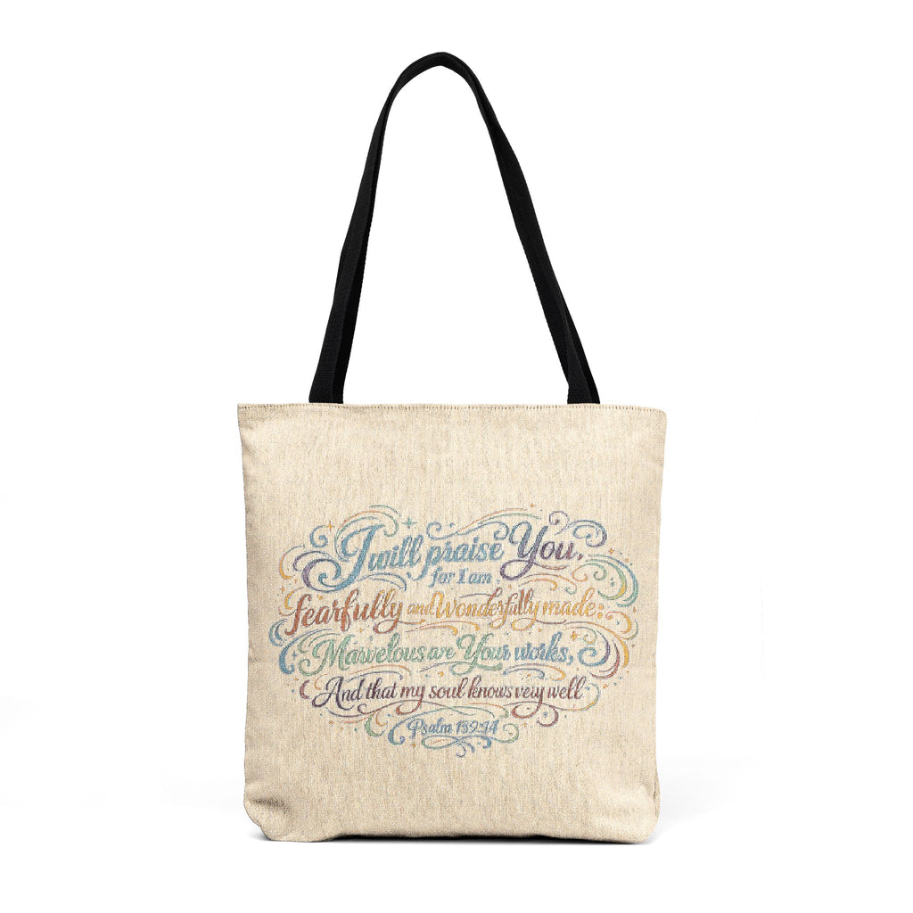 Woven Tote — Fearfully and Wonderfully Made Canvas Tote