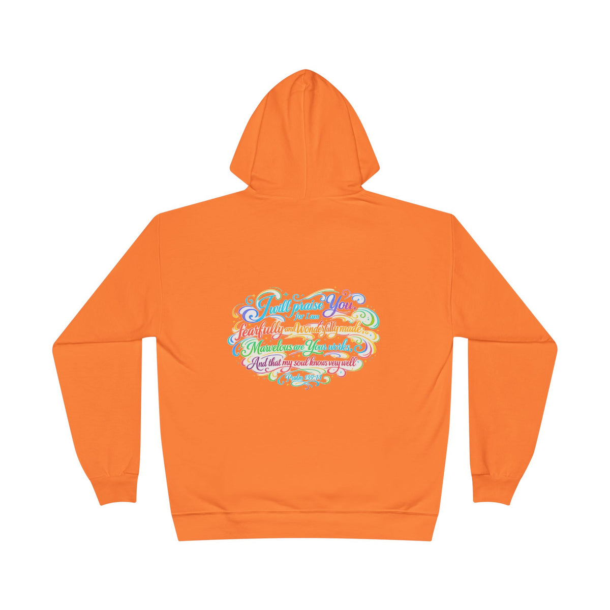 Fearfully and Wonderfully Made Pastel Eco Hoodie — Inspirational Unisex Pullover