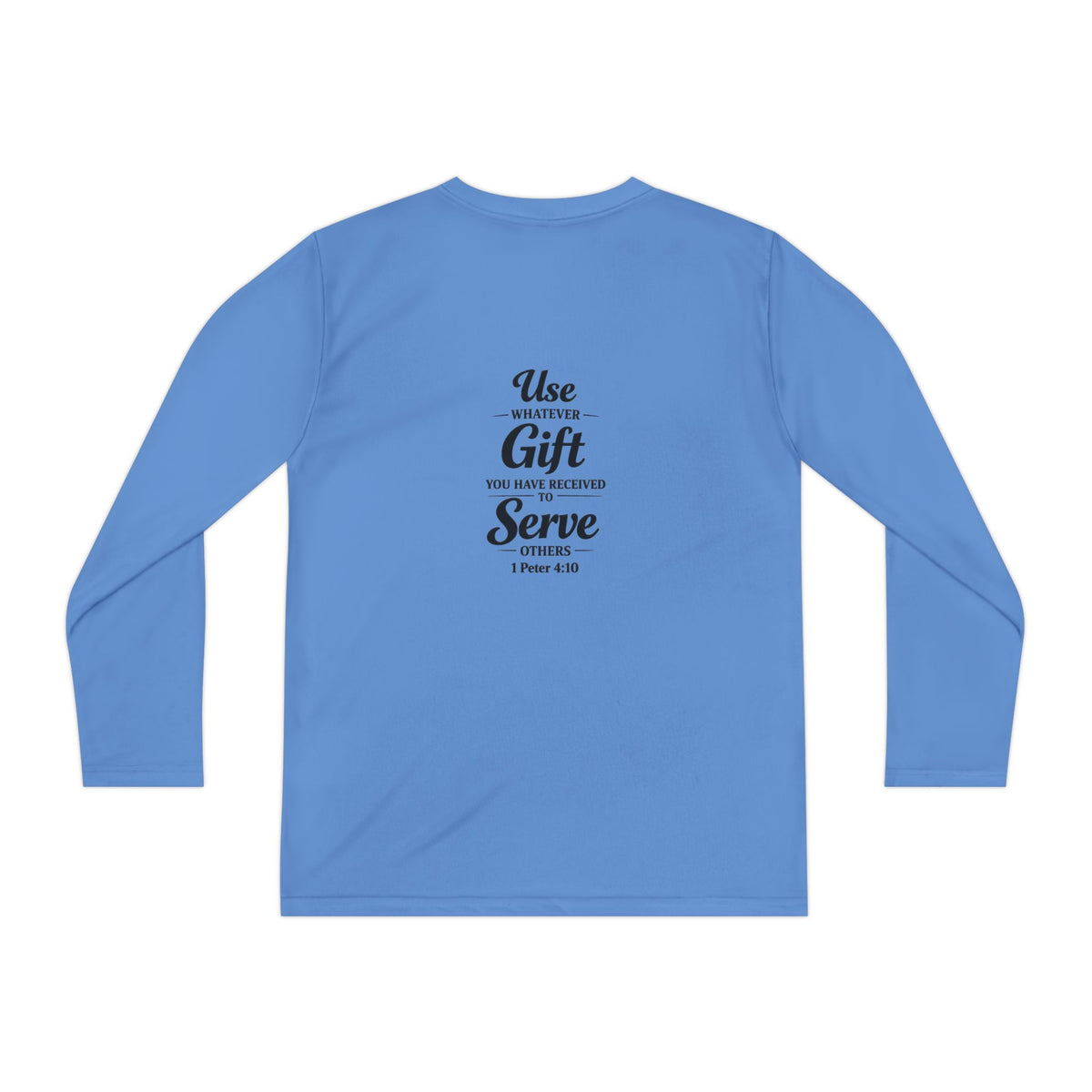 Youth Long Sleeve Tee — "Sent to Serve" Inspirational Christian Shirt