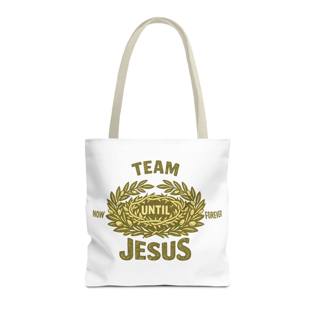 Team Jesus Tote Bag — Now Until Forever Christian Canvas Tote
