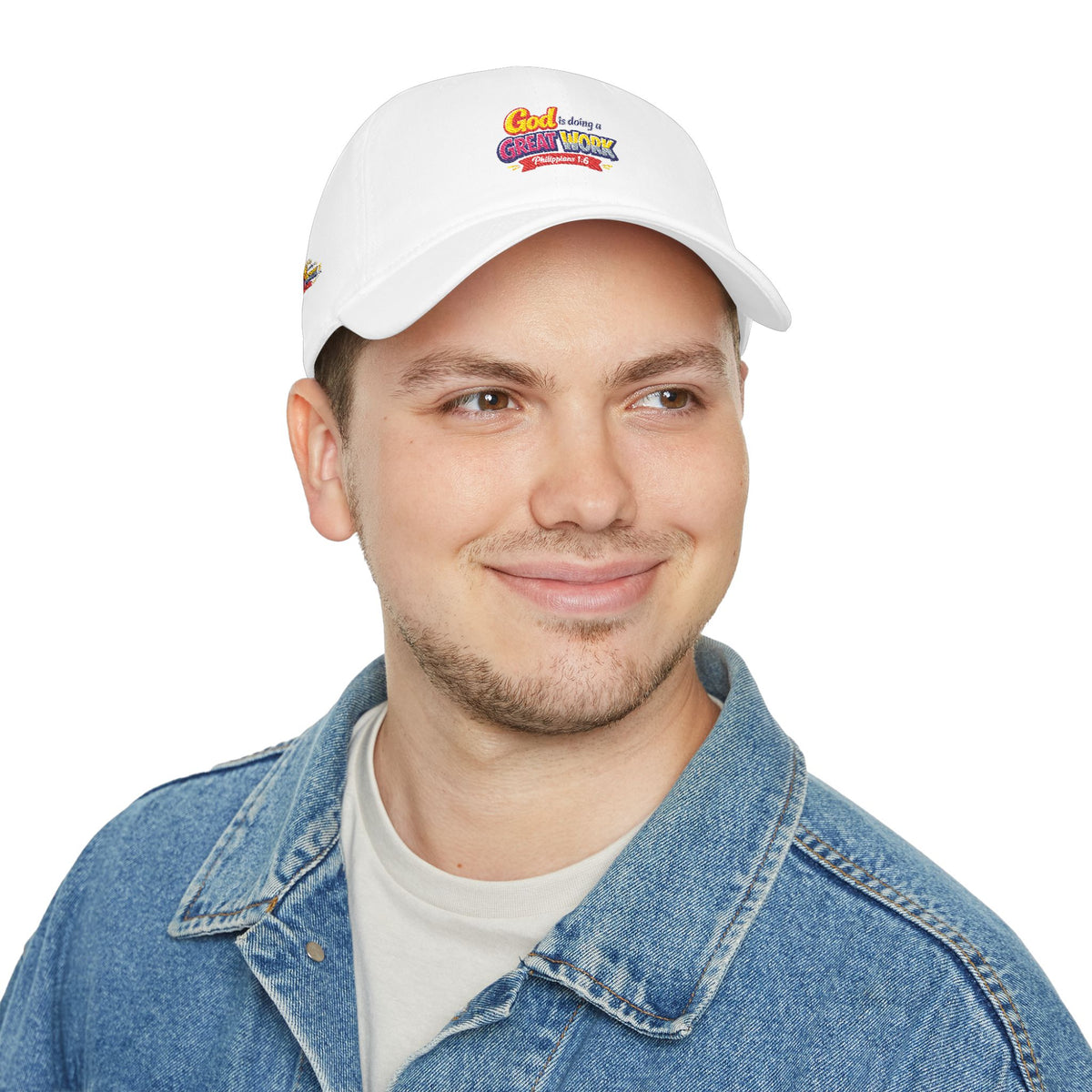 God Is Doing A Great Work Baseball Cap — Inspirational Low Profile Hat