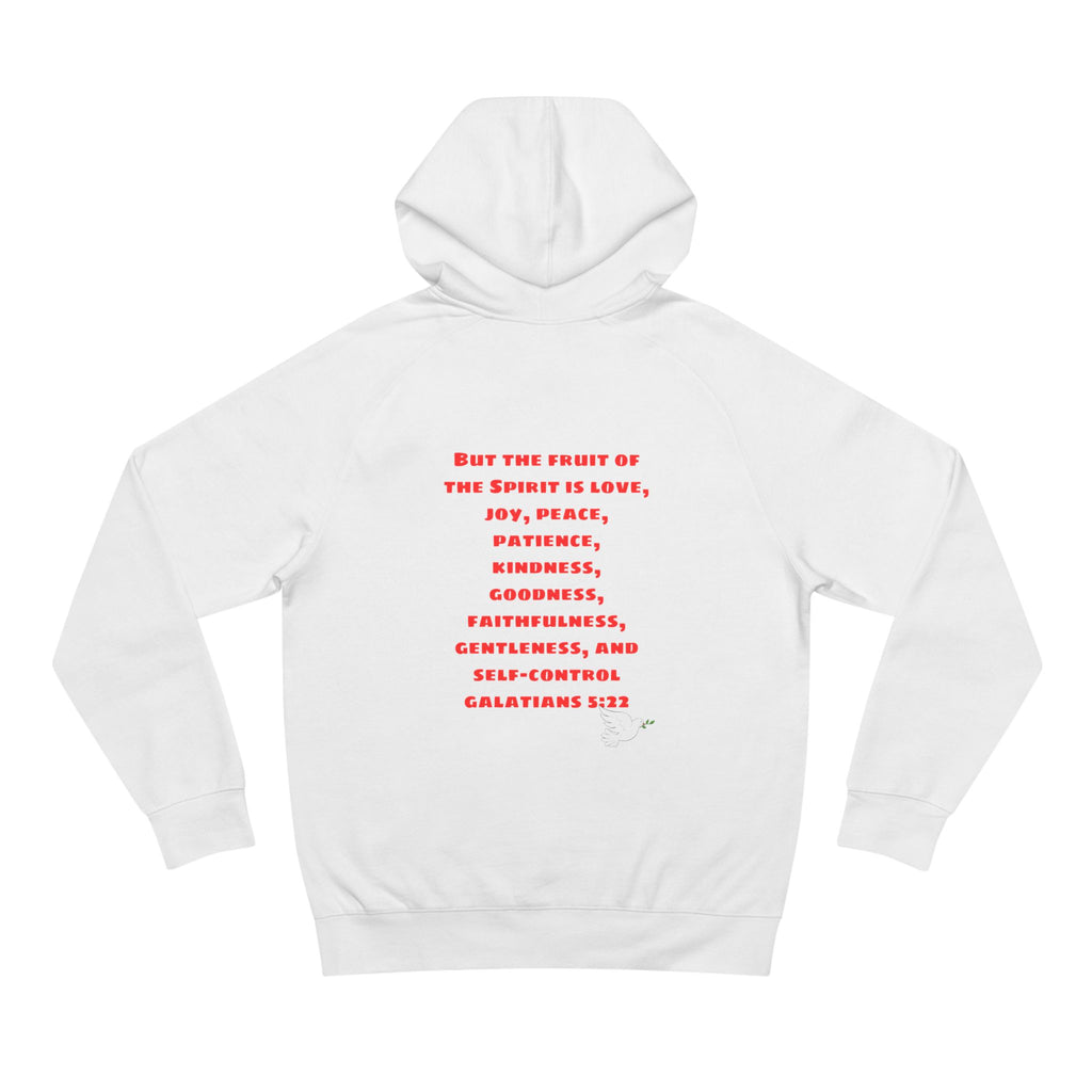 Love Peace Joy Hoodie — Christian Scripture Pullover (Galatians 5:22)