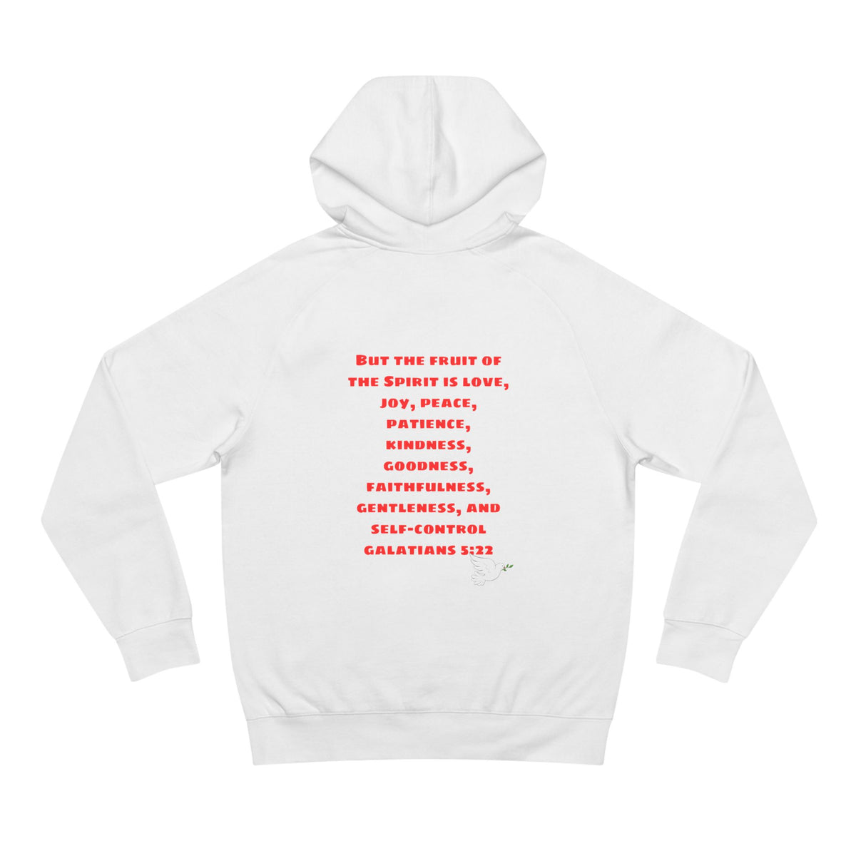 Love Peace Joy Hoodie — Christian Scripture Pullover (Galatians 5:22)