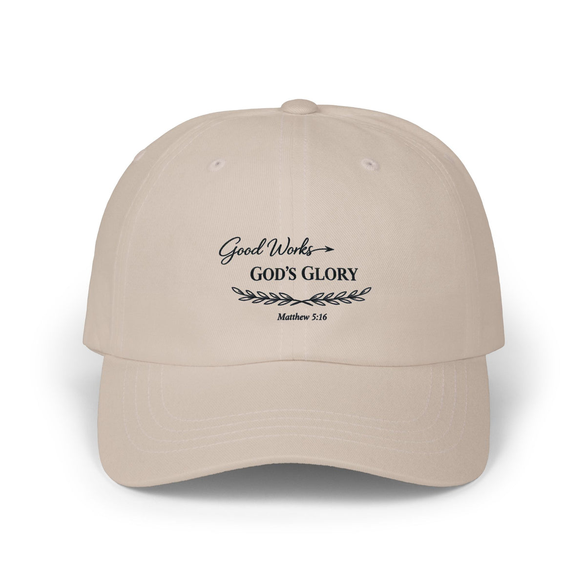 God’s Glory Cap — "Good Works" Embroidered Christian Baseball Hat